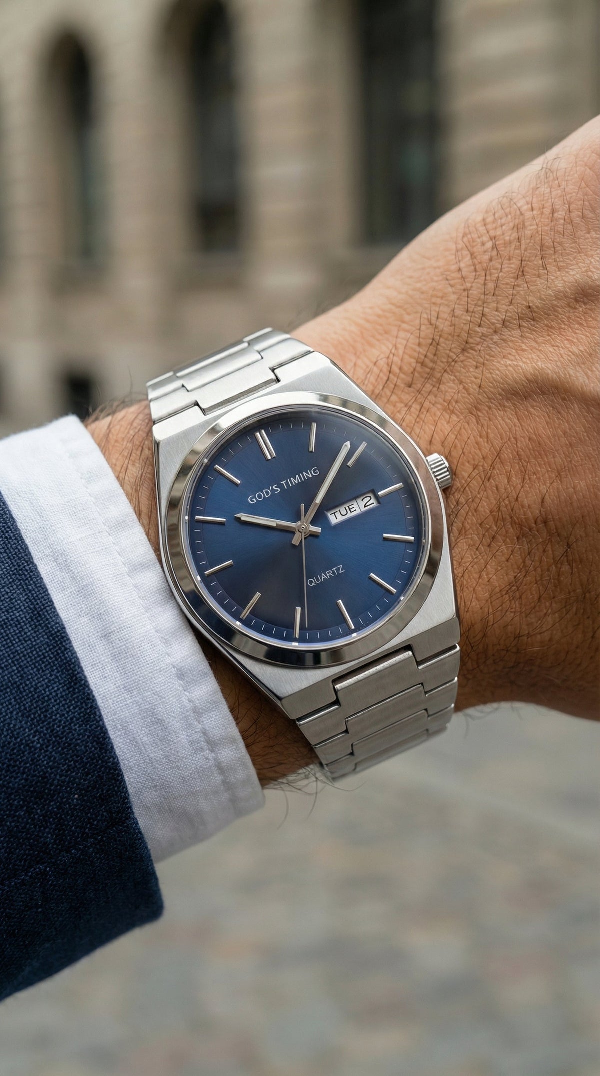 Ark blue watch lifestyle image